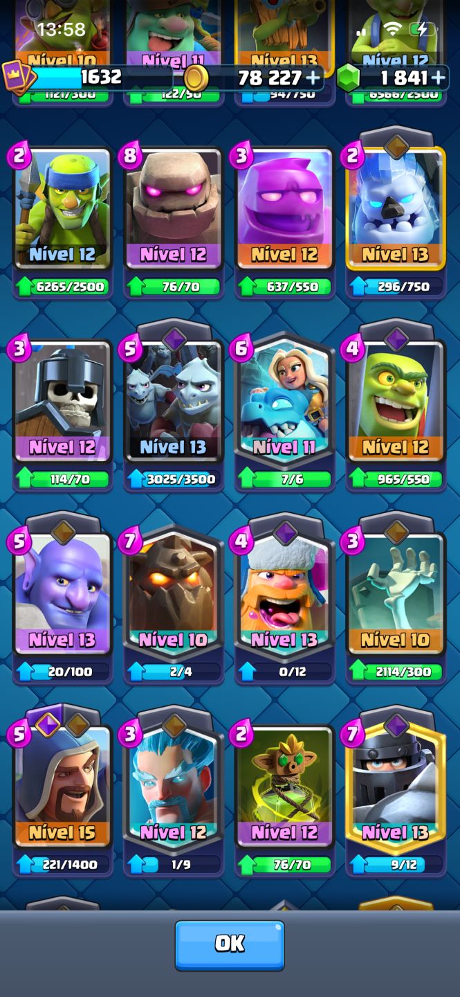 Conta Clash Royale