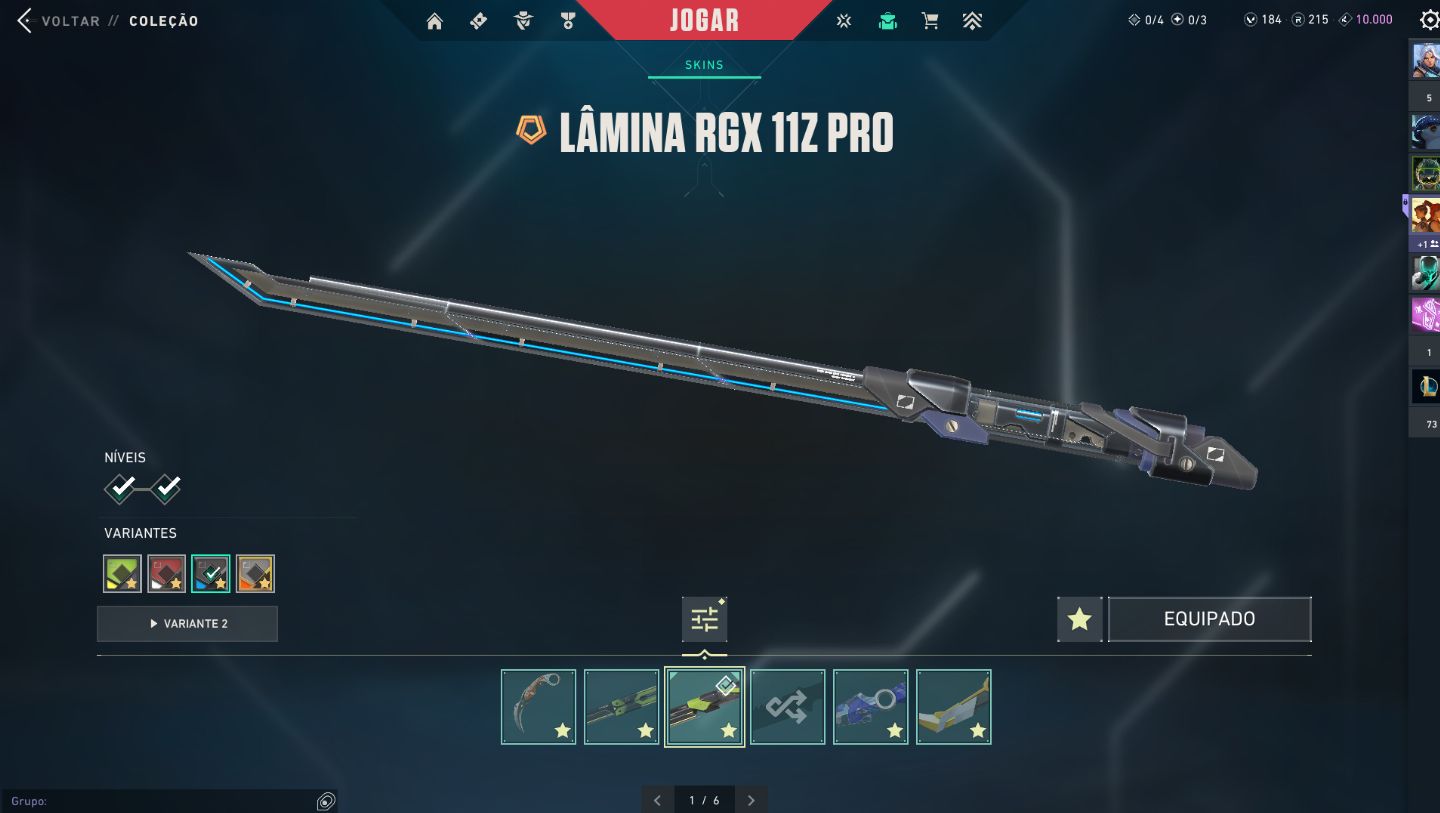1x conta valorant top tier skins facas RGX + KARAMBIT