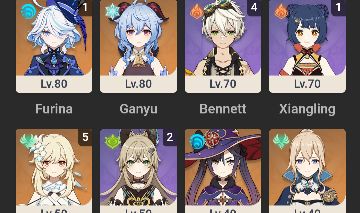 Genshin - Durin, furina c1, Ganyu+ biss