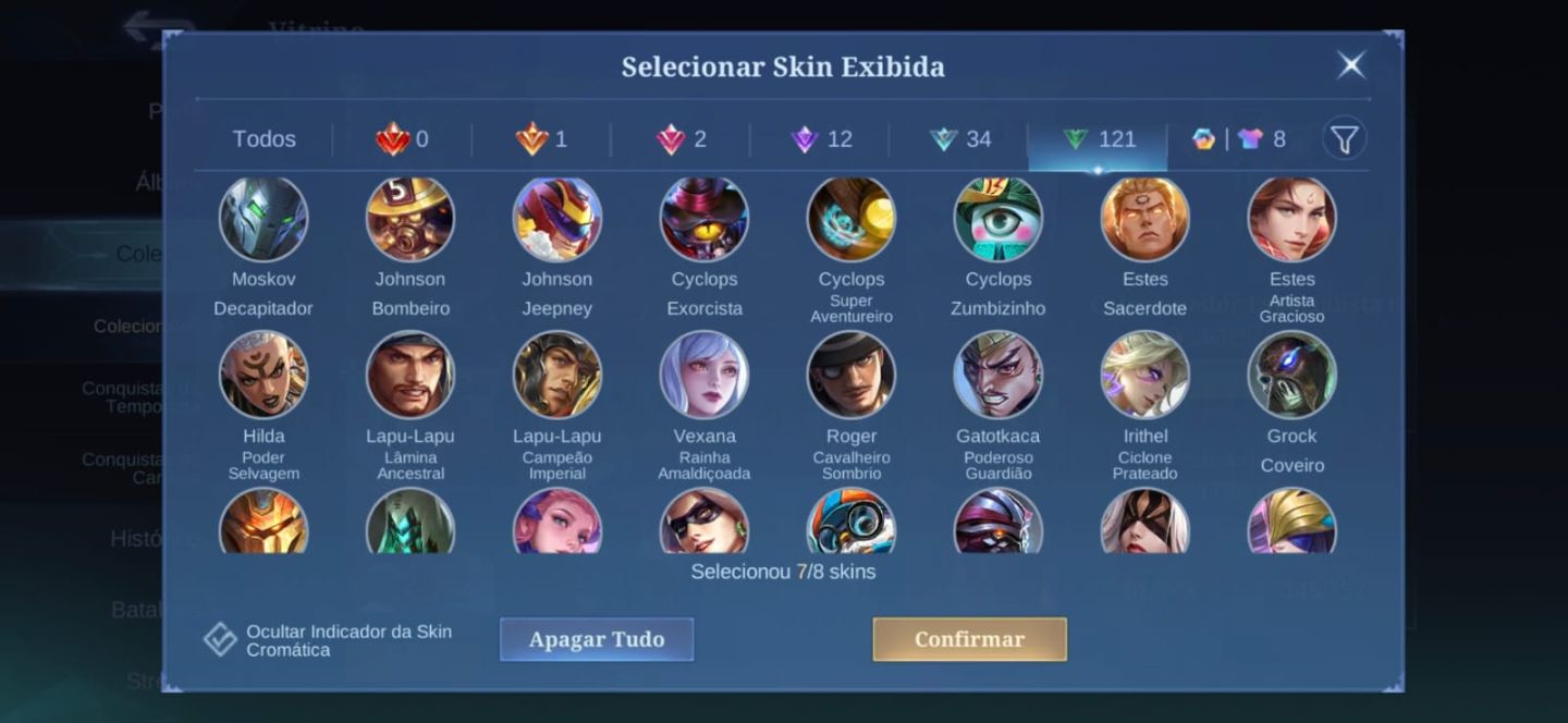 CONTA MOBILE LEGENDS À VENDA para plays Magos e suporte! main aqui e a pharsa