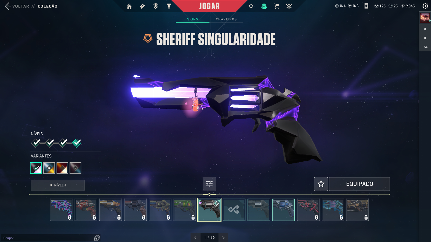Conta valorante com varias skin para vc jogar competitivo nao tem skin faca