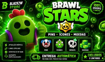 TODAS AS RECOMPENSAS BRAWL STARS / PINS, SPRAYS ICONES+ BRINDE