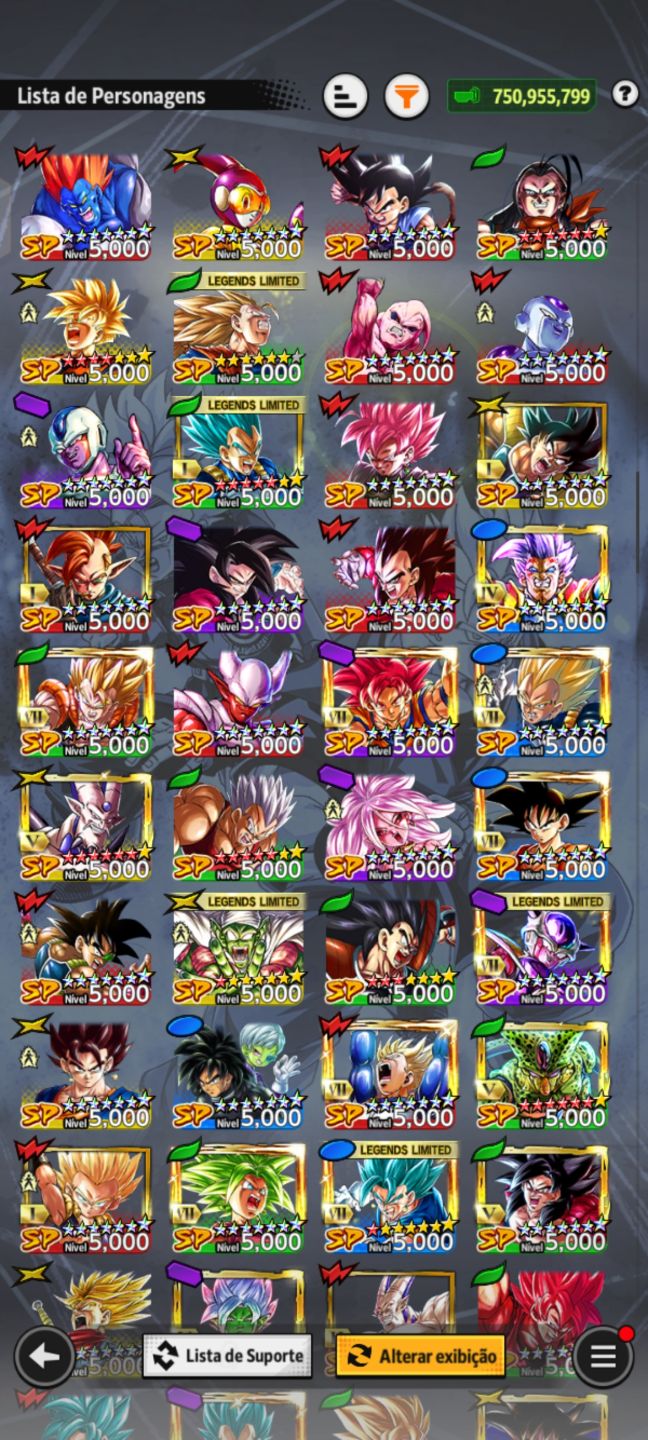 CONTA DRAGON BALL LEGENDS À VENDA