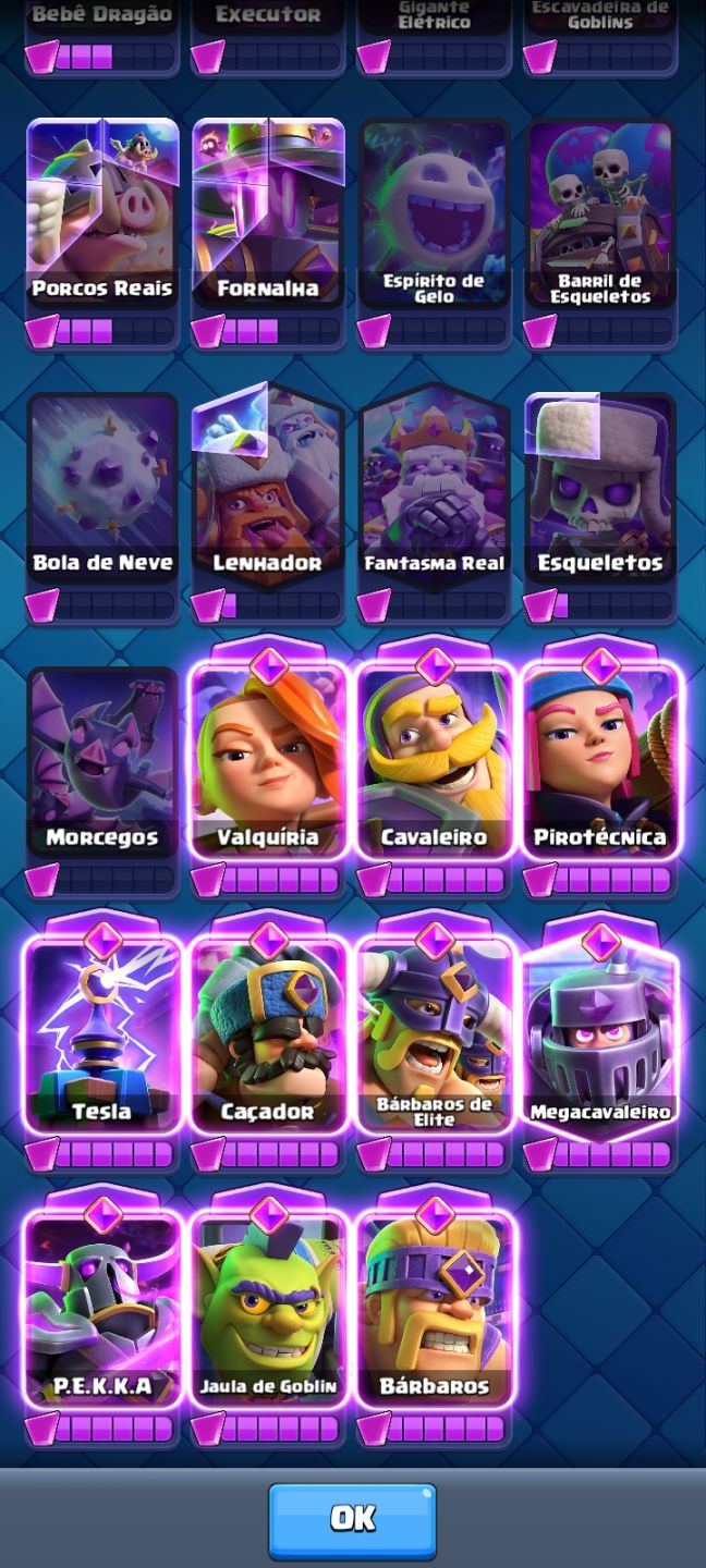 Conta de Clash Royale avançada com 13k de troféus!!
