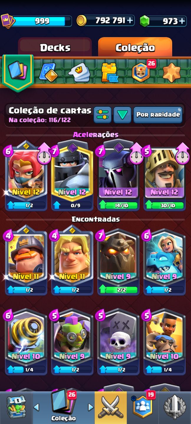 CONTA DE CLASH ROYALE TOP