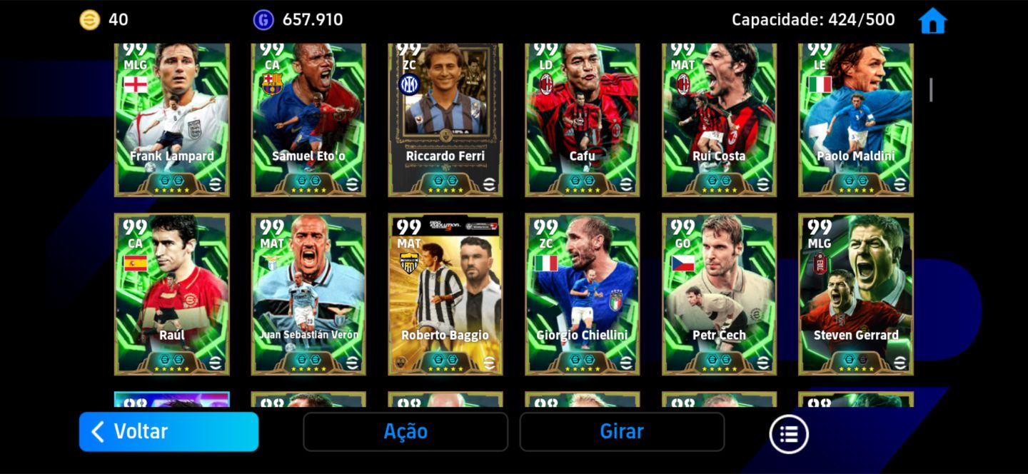 Conta Efootball 3320+/full meta/valor abaixo,pra logo