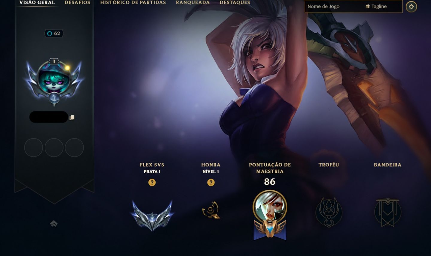 Conta League Of Legends Full Acesso Level 48 | 15 Skins | 33 Campeões