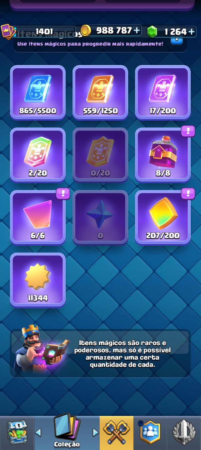 CLASH ROYAL 10K TROFEU+ 1.2K GEMAS