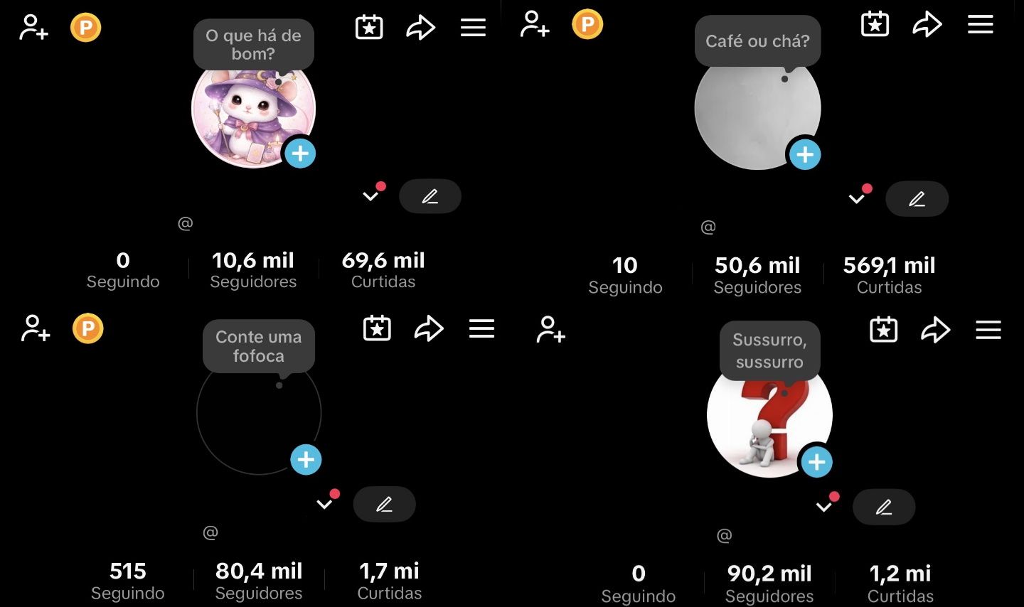 [PROMOÇÃO] Contas De TikTok Com Seguidores | 60K, 61K, 83K, 84K, 87K & 102K
