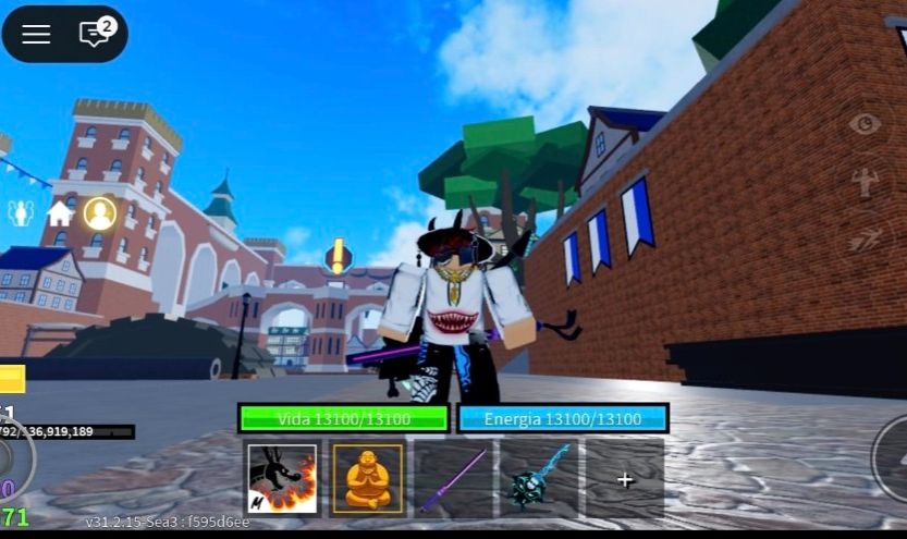 CONTA BLOX FRUITS + BROOKHAVEN GEMADA