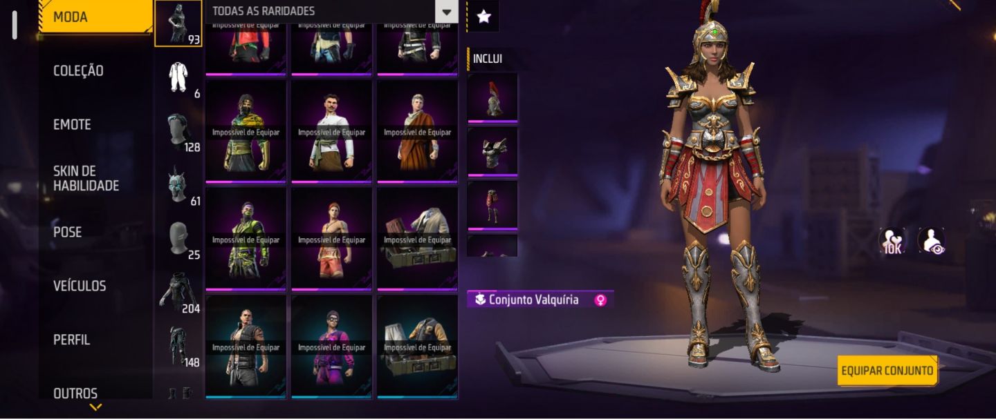 Conta Free Fire ff antiga lvl63