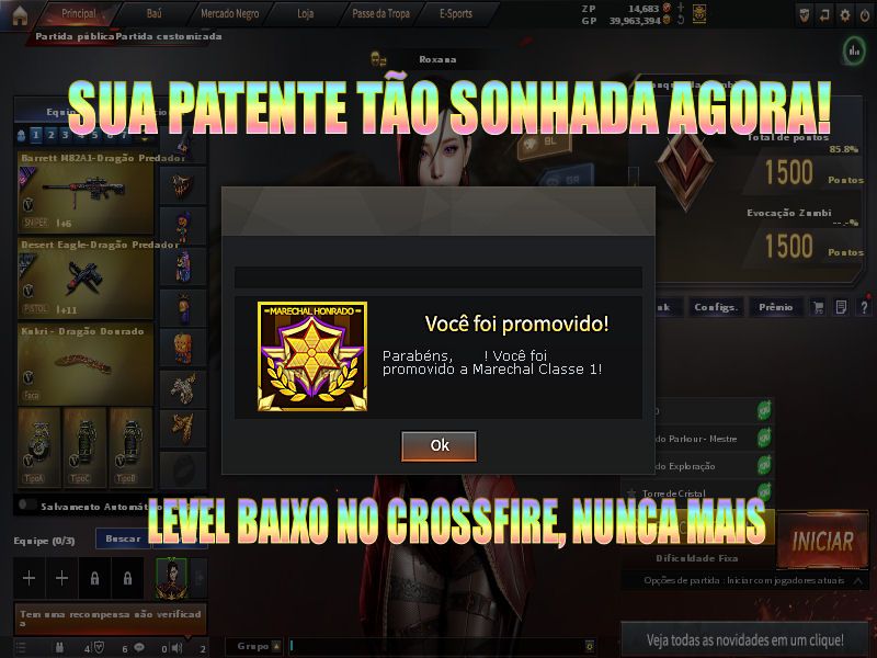 FREE KILL CROSSFIRE - TOP 100 CLASSICO - MARECHAL HONRADO - BOT