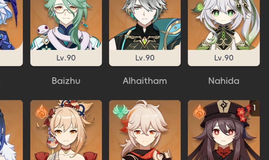 Conta genshin com vários boneco ja end game ar59