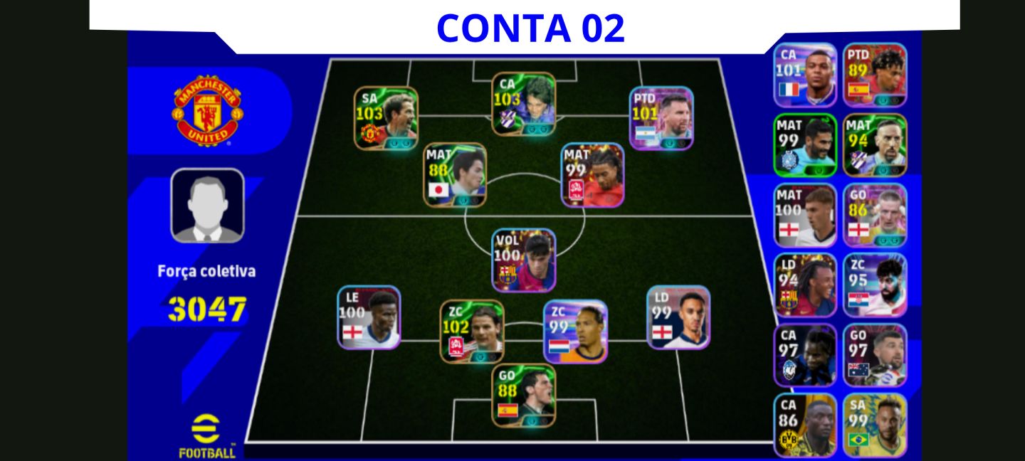 Contas eFootball Iniciais com Épicos/Big Times Garantidos!