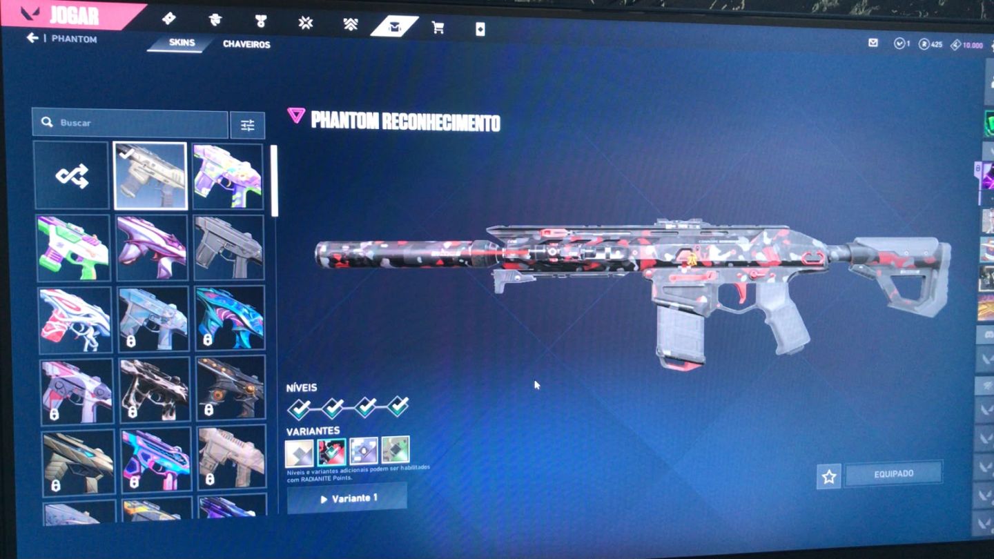 CONTA DE VALORANT COM MUITAS SKINS!!
