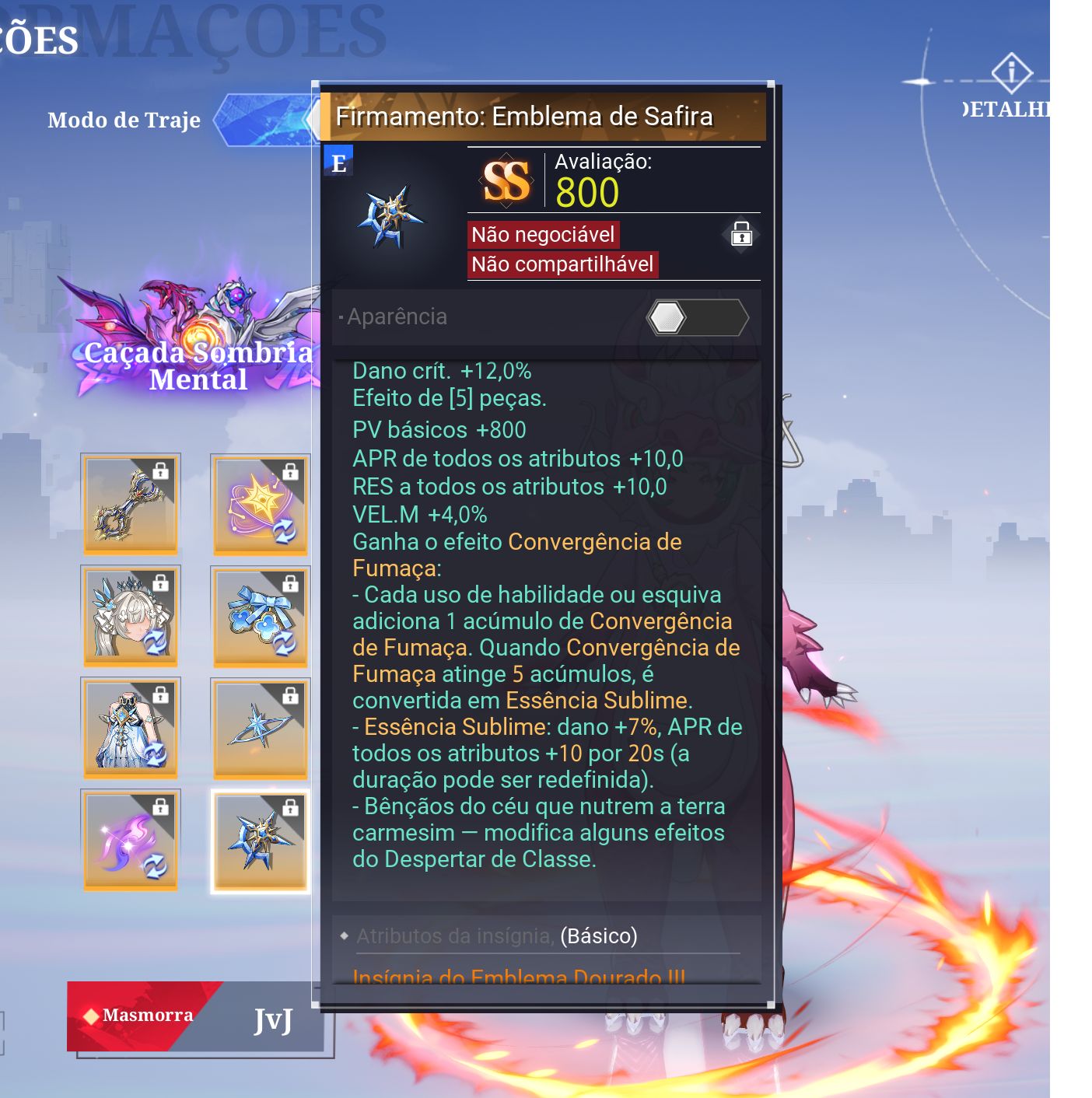 CONTA CRYSTAL OF ATLAN COM 112K - COM TODAS AS MONTARIAS, PETS E COSTUMES