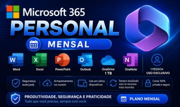 Conta Microsoft 365 Personal | Mensal