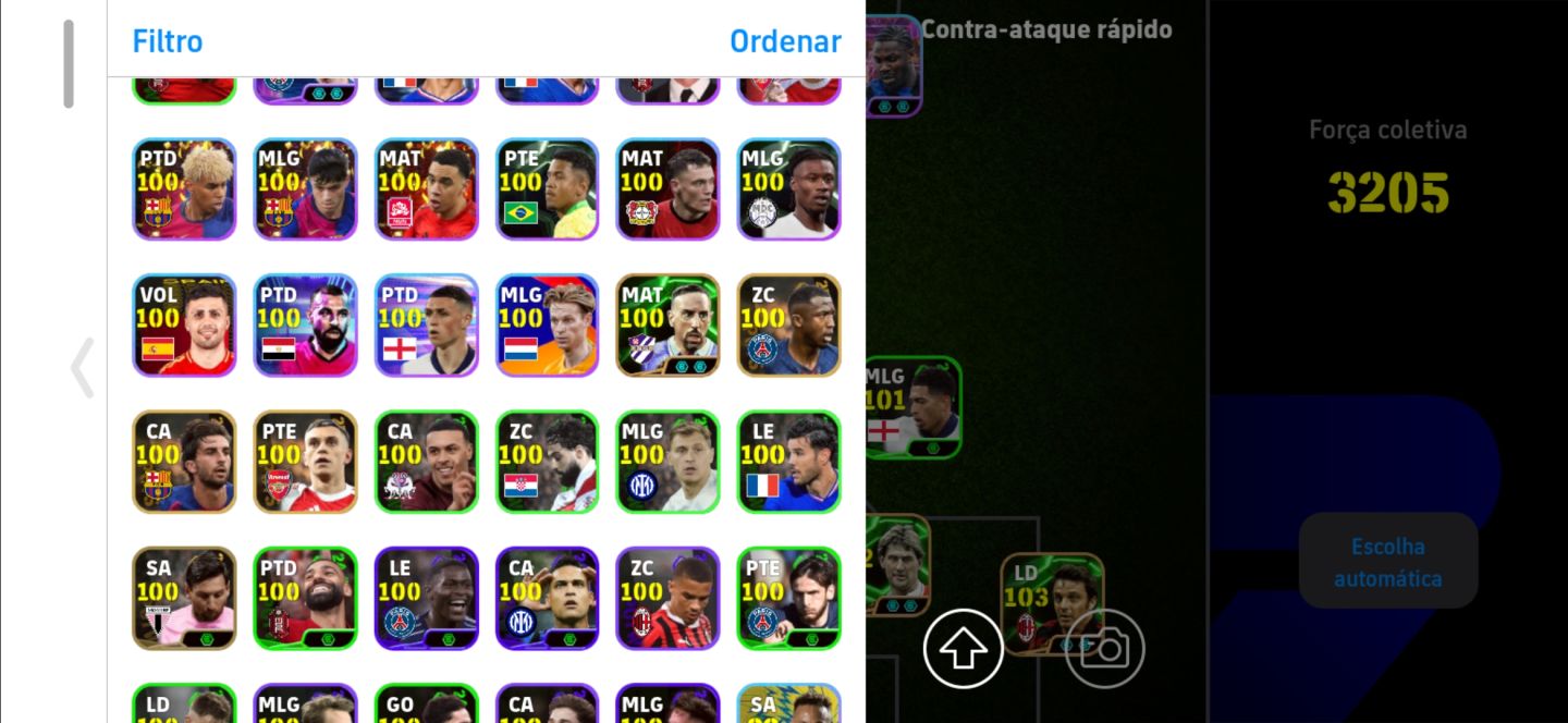 CONTA EFOOTBALL FORÇA COLETIVA 3205 MESSI MSN