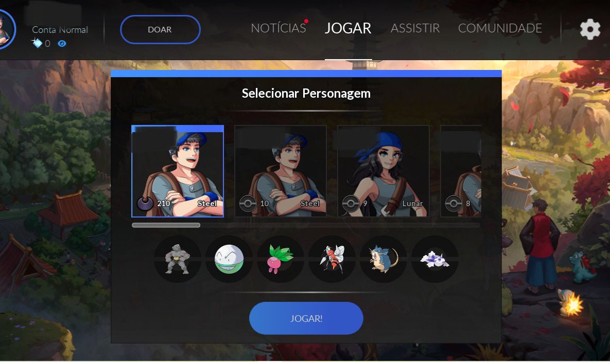 Conta PXG personagem: MALEFIC NIVEL:210 SERVE(STEEL)
