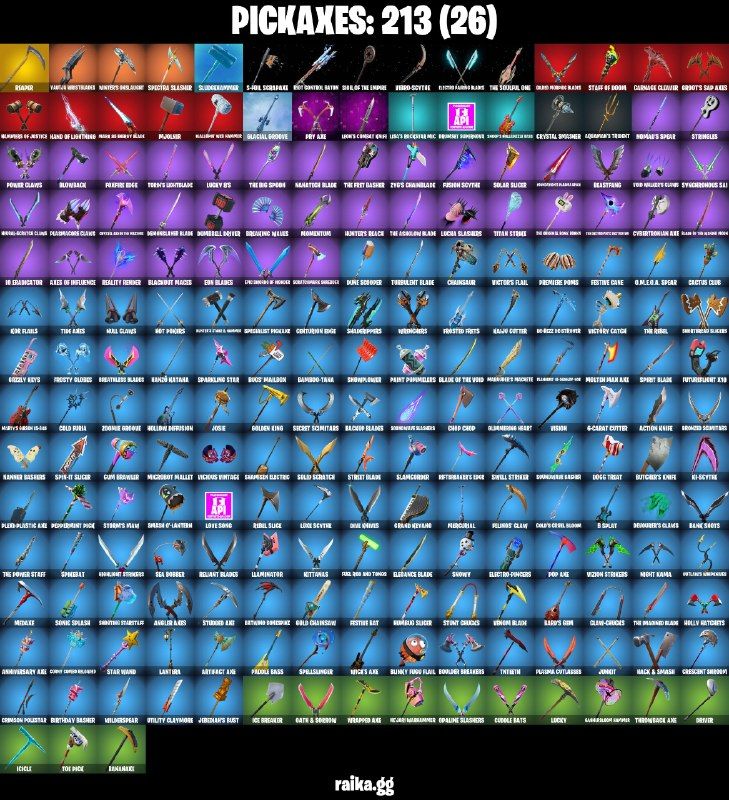 130 Skins - Gold Midas, Subzero Cryptic, Lara Croft, Tony Stark, 2200 vbucks