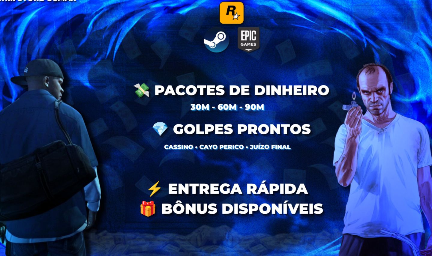 GTA 5 ONLINE DINHEIRO | 30M 60M 90M | GOLPES PRONTOS