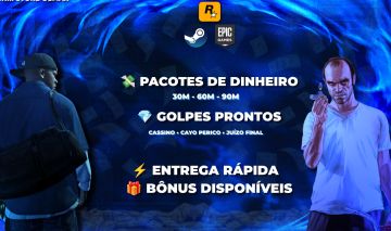 GTA 5 ONLINE DINHEIRO | 30M 60M 90M | GOLPES PRONTOS
