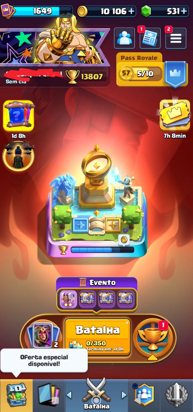 Conta Clash Royale Muito Forte