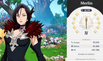 Conta 7Ds Origin À Venda Merlin e Elizabeth P10! Contendo a Skin da Merlin.