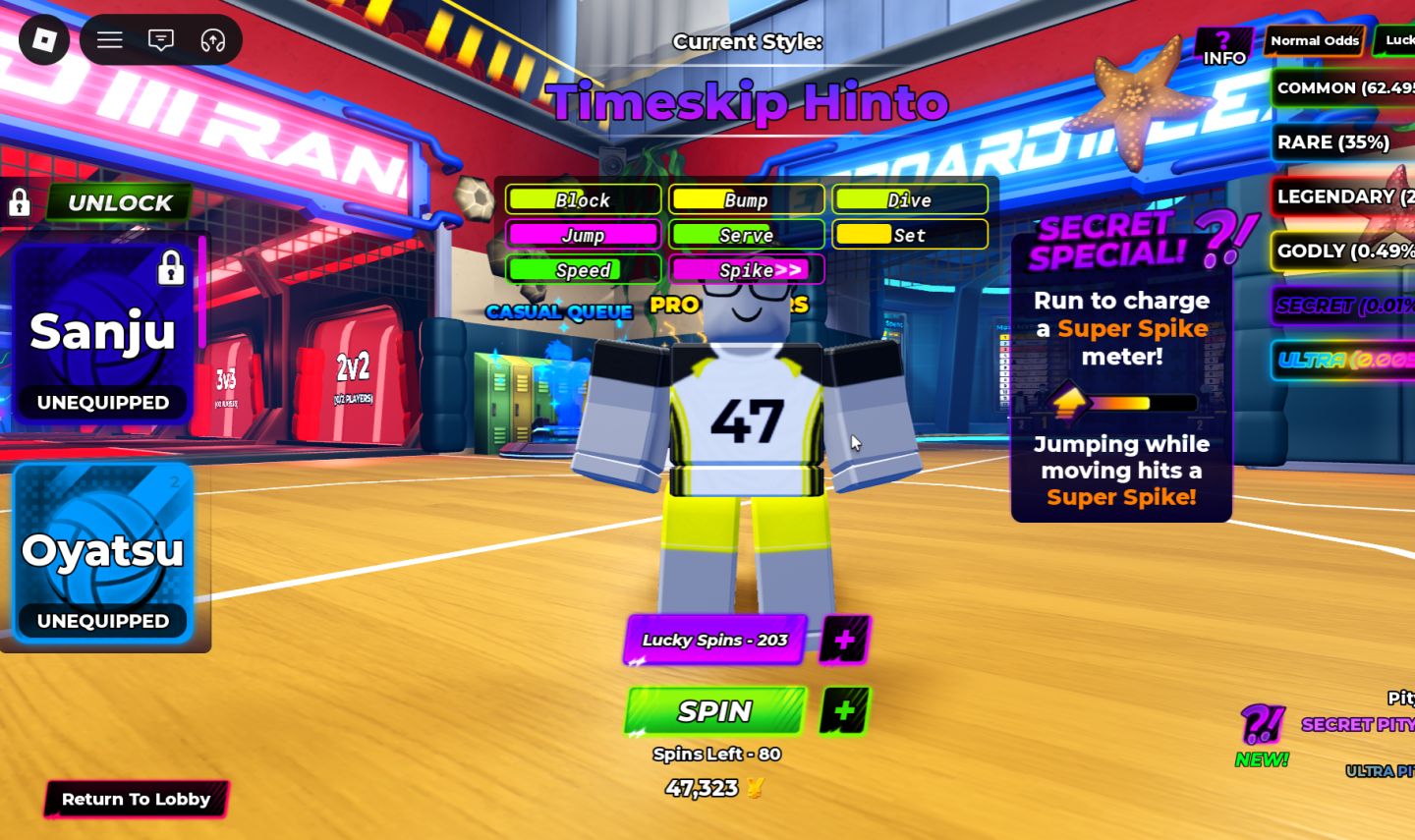 CONTA DE VOLLEYBALL LEGENDS COM TSH +SHIELD BREAKER+332 LUCKY SPIN+2 SLOTS EXTRA