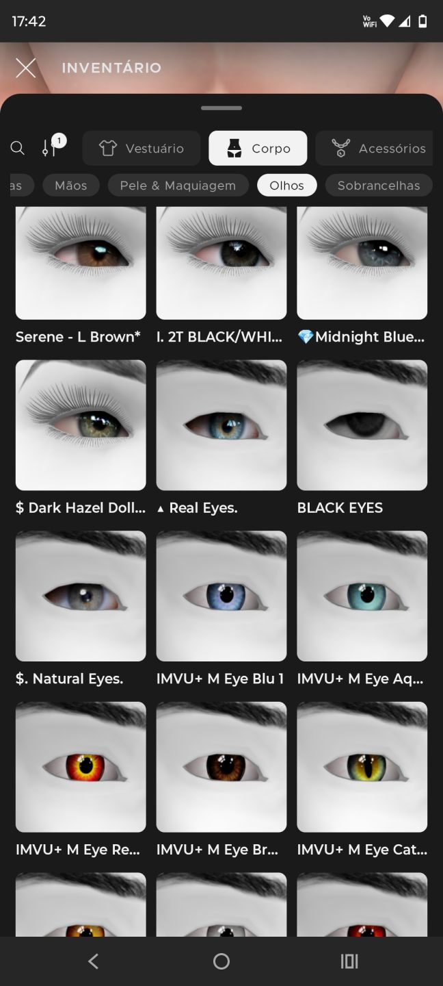 Conta IMVU - Masculino