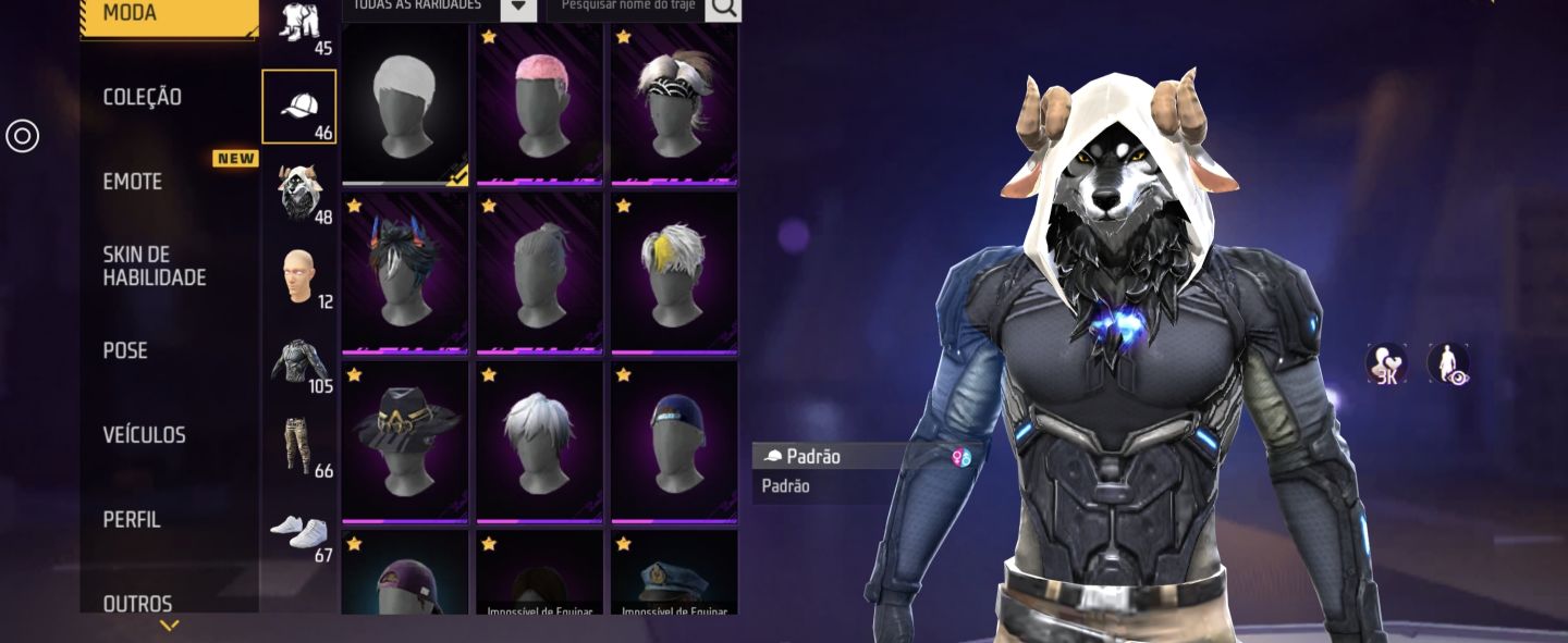 CONTA DE FREE FIRE NARUTO E SASUKE
