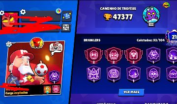 Conta Brawl Stars Com muitas skins