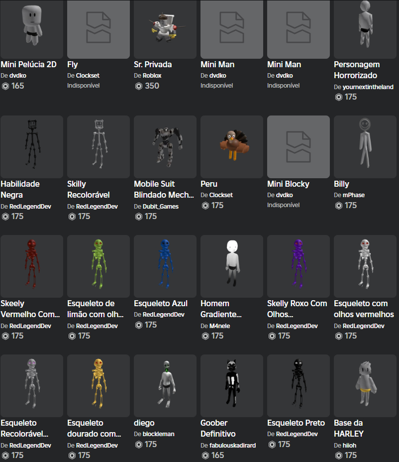ROBLOX COM VARIOS ITENS EM JOGOS DIFERENTES E CAMISA DE 17K+