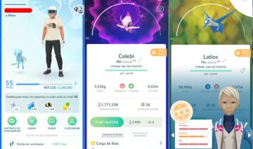 CONTA POKEMON GO LEVEL 55 | 87 LENDARIO | 58 BRILHANTE | MEW E CELEBI SHINY