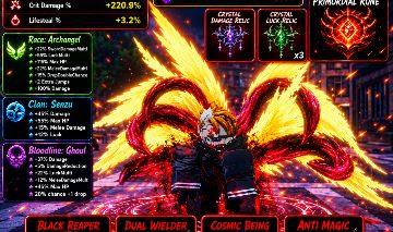 CONTA SAILOR PIECE COM KIRITO, ANTI MAGIC, GAROU, 1200 DMG E 1000 LUCK!!
