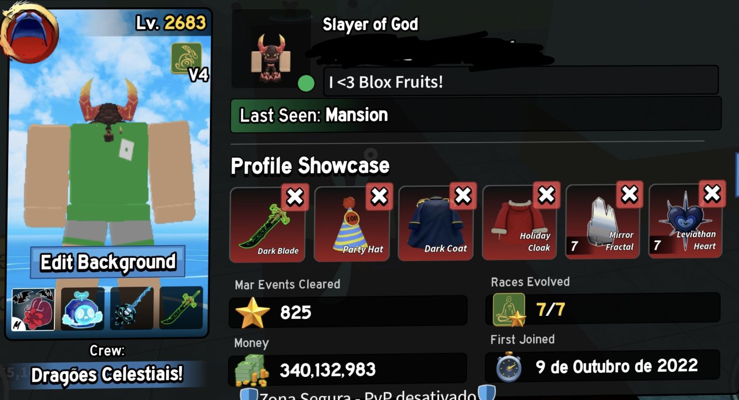 CONTA ENDGAME 2022 BLOX FRUITS (PORTAL & BUDDHA PERM + GAMEPASSES + 17M BOUNTY