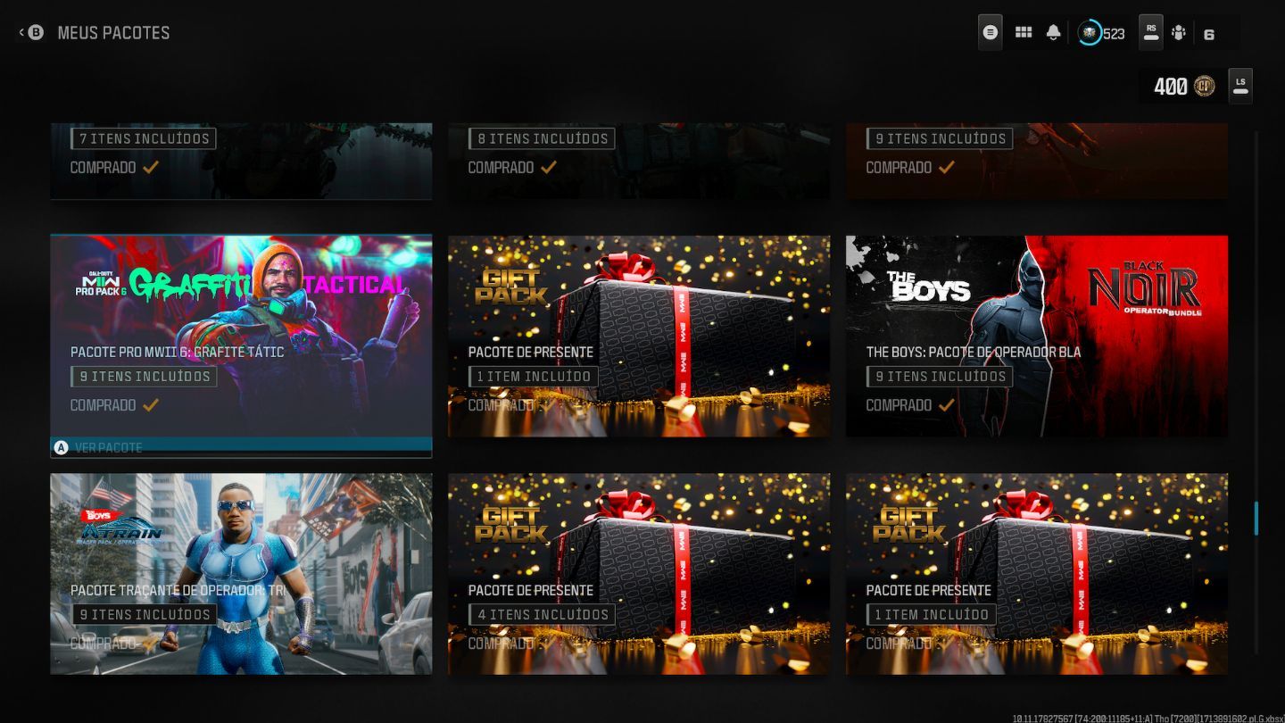 MELHOR CONTA DO SITE COD MW3/MW2 WARZONE INCRIVEL SKINS TOPS