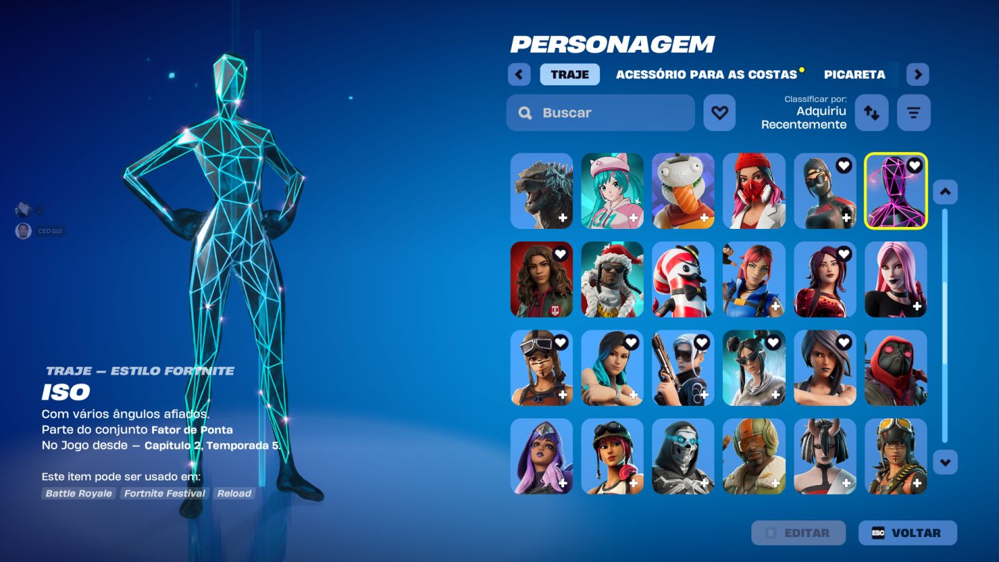 CONTA DE FORTNITE COMPLETA