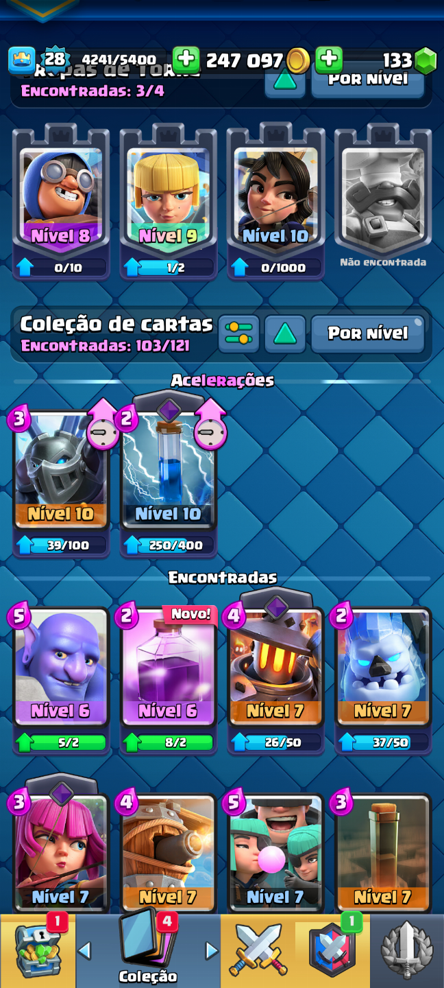CONTA CLASH ROYALE! -BRUXA EVO + EMOTES!