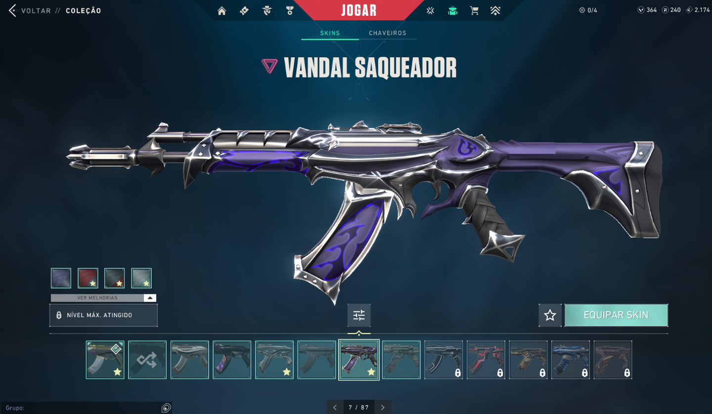 Conta Valorant com varias skins