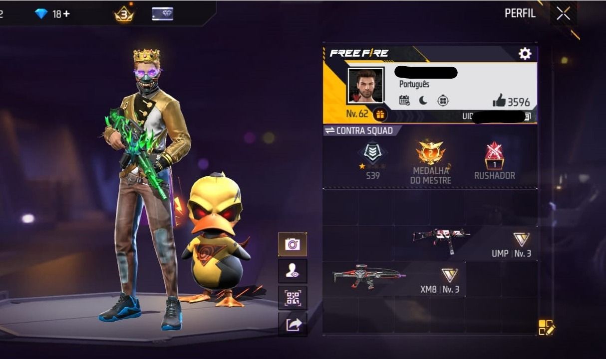 10 Ump Atributa | Xm8 Atributa + 318 Peitorais | Skins de Naruto + Dank master