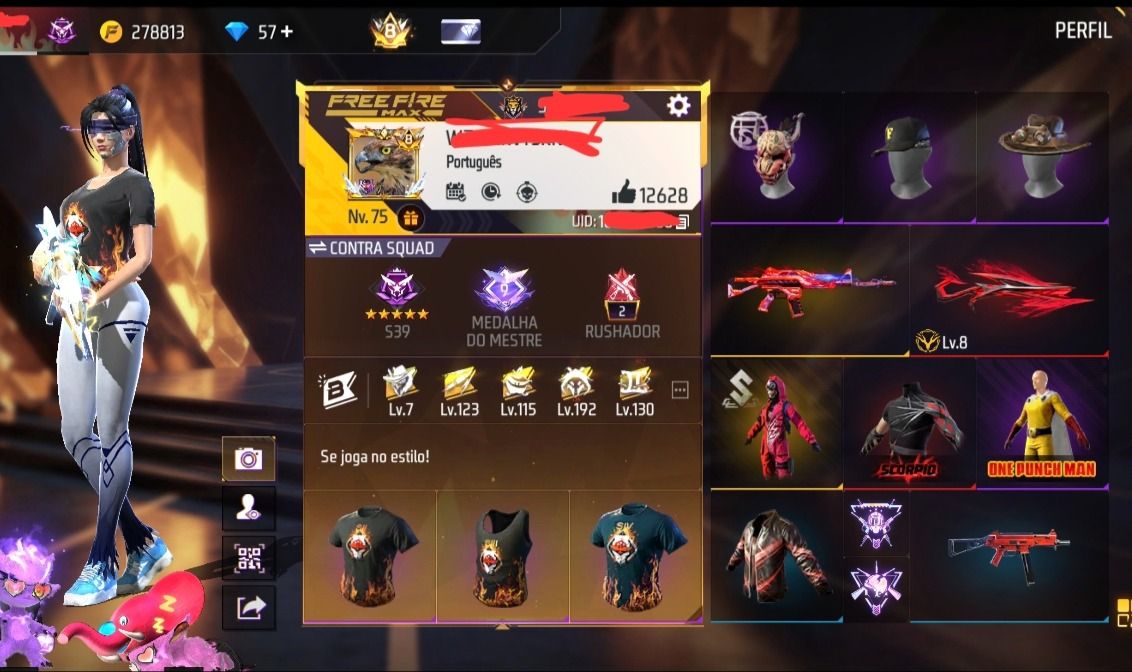Mestres antigos free fire