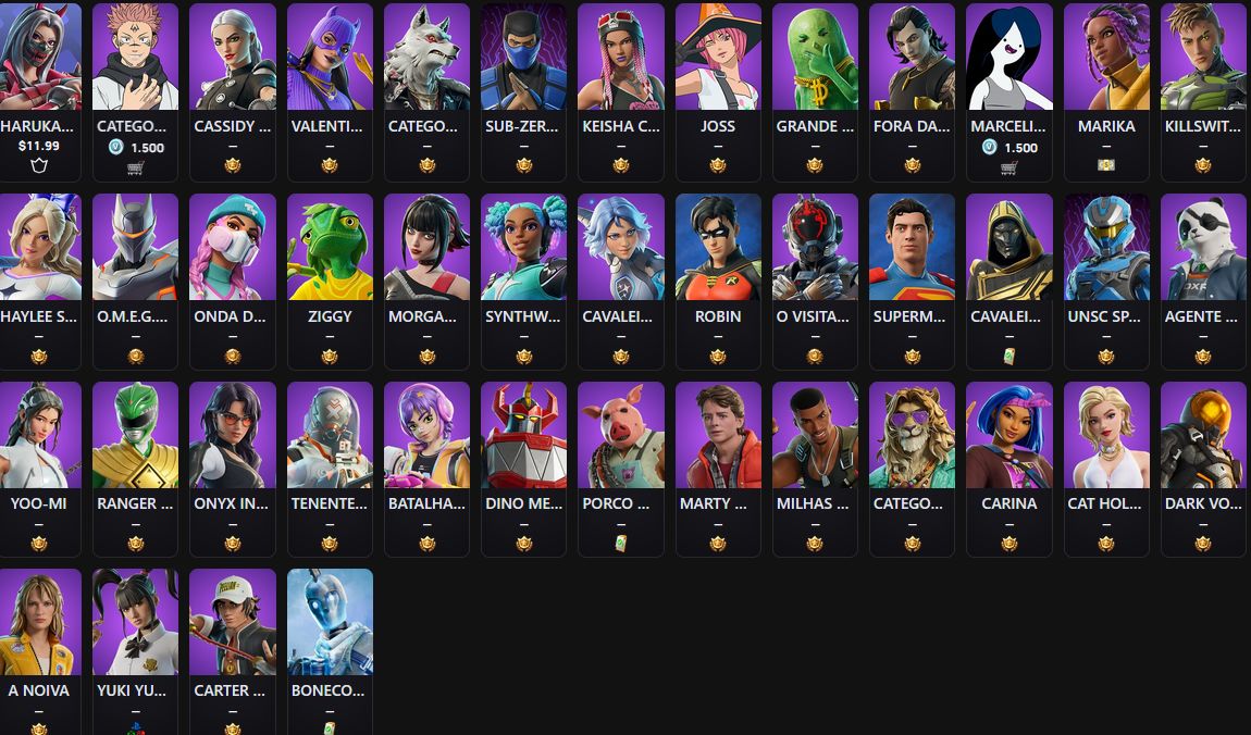Conta FORTNITE 387 Skins + salve o mundo (V-BUCKS) FULL ACESSO