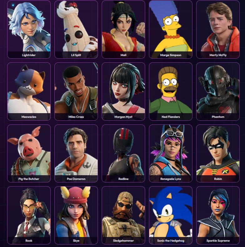 Conta com passe temporada 5, 6 e 7 e travis scott MAIS DE 90 SKINS - FULL ACESSO