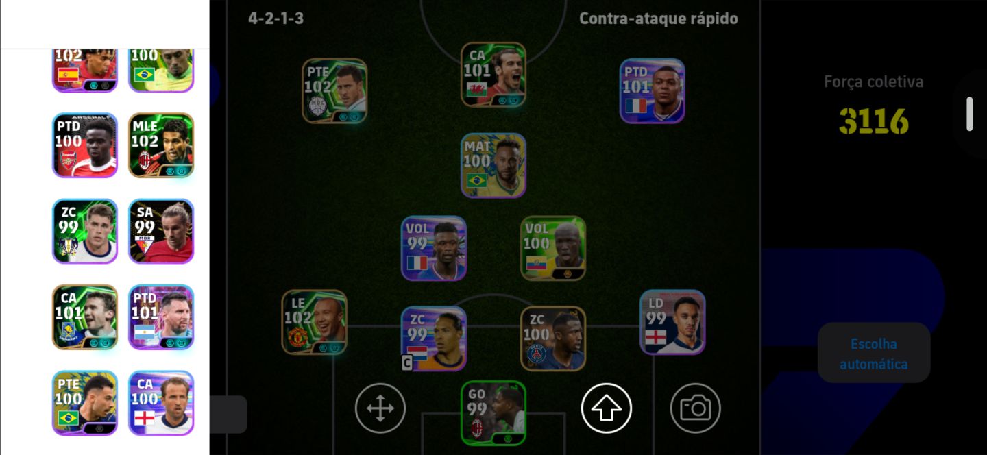 CONTA eFOOTBALL ENDGAME À VENDA - FORÇA COLETIVA 3116! (SÓ MÁQUINAS)