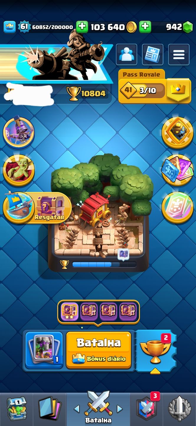 CONTA CLASH ROYALE, CARTAS FULL