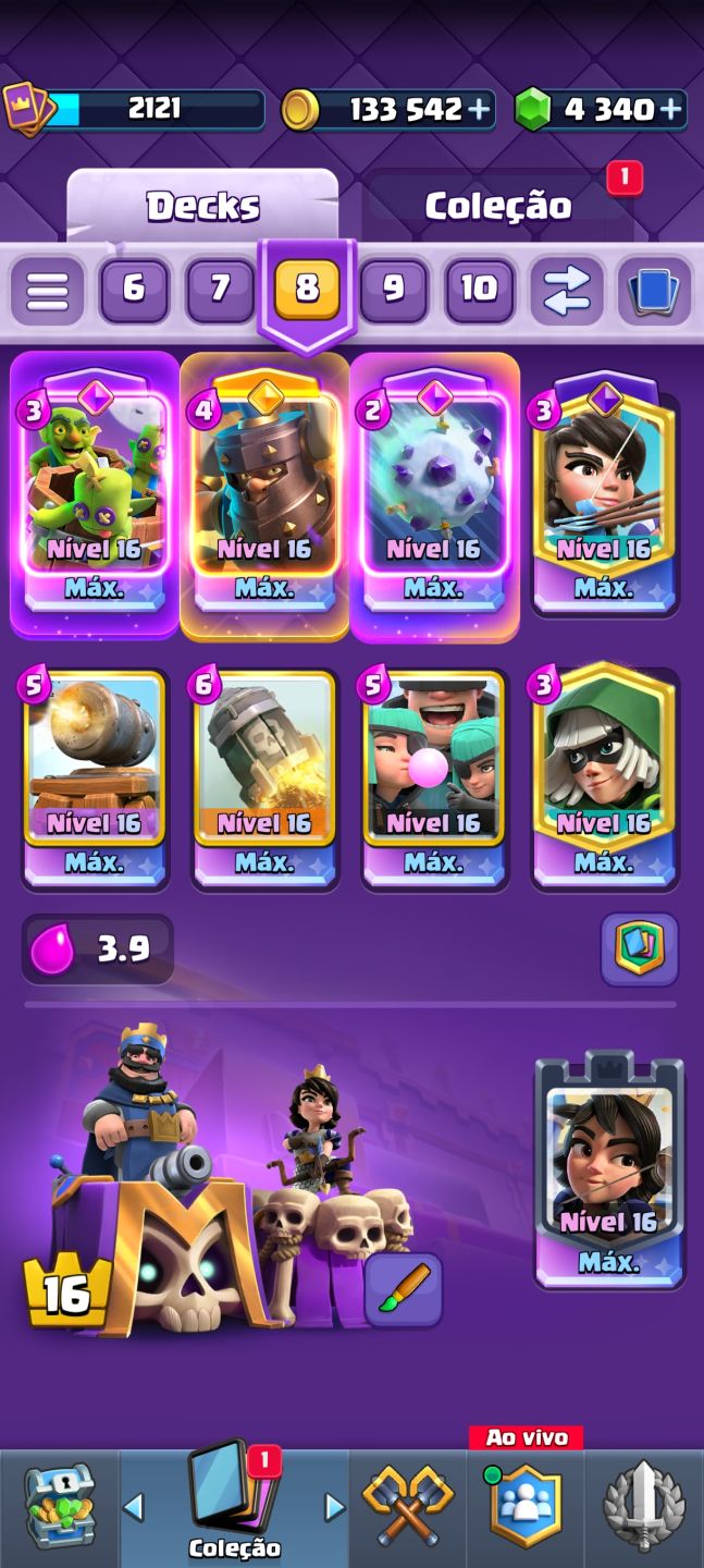 Conta top de Clash royale!!
