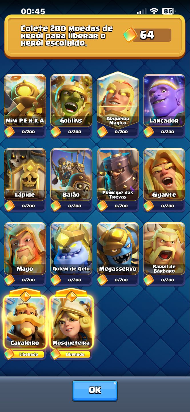 CONTA DE CLASH NO PRECINHO