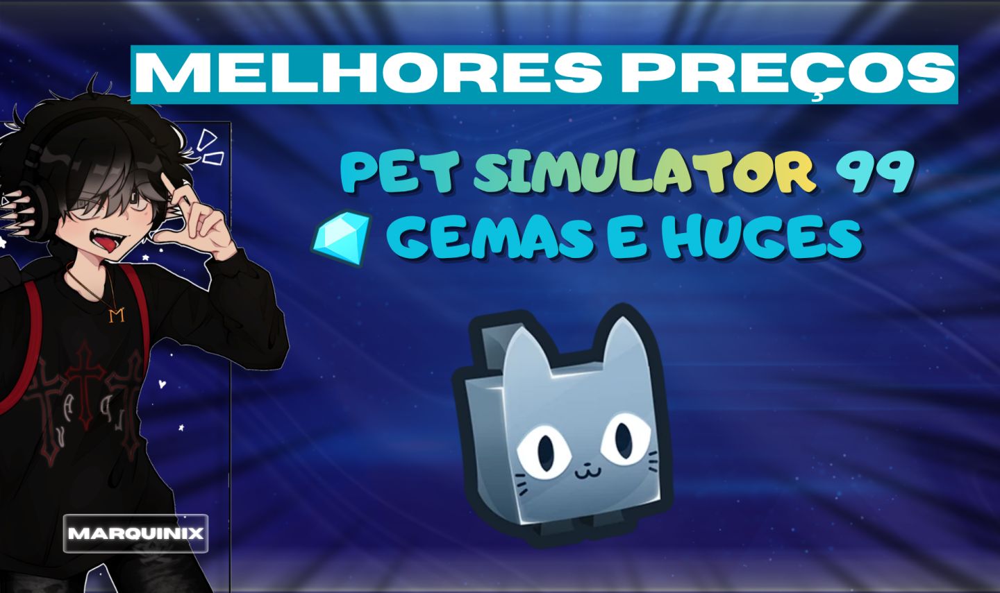 HUGES E GEMAS PET SIMULATOR 99 - (PS99) [MELHORES PREÇOS]