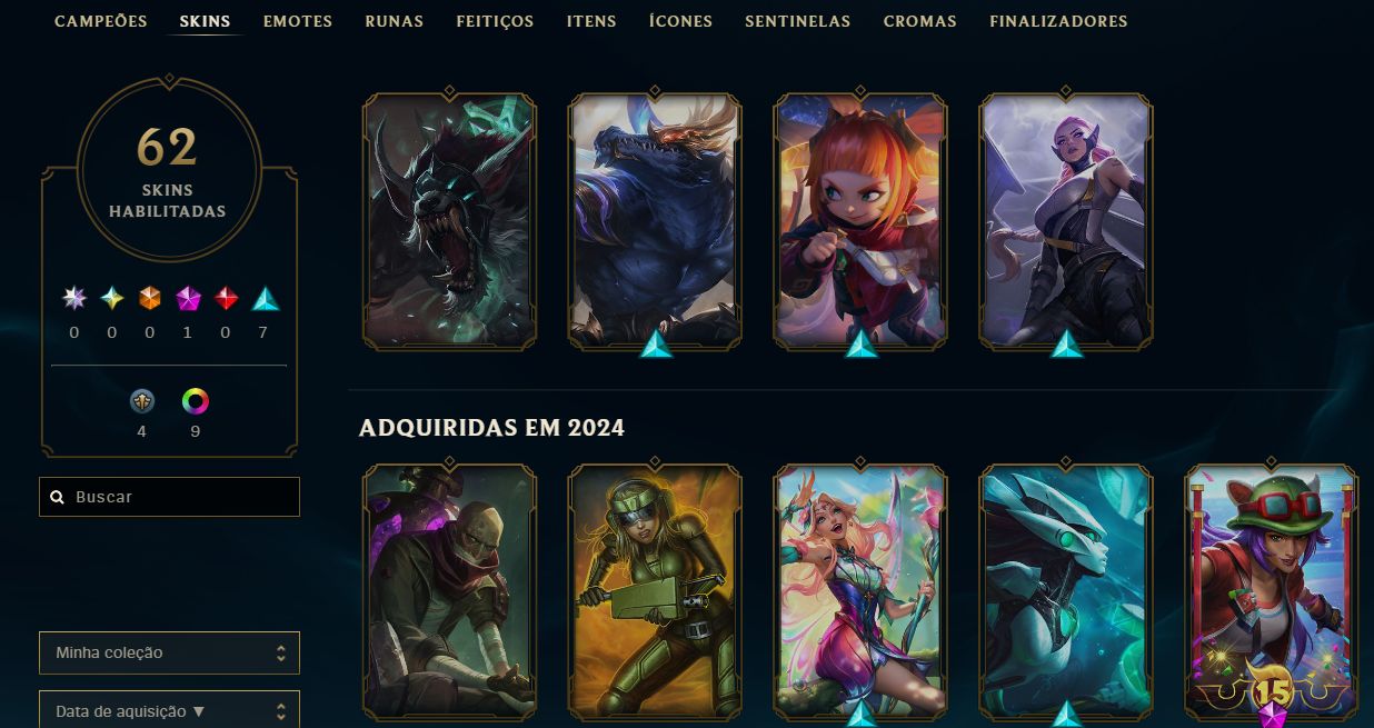 CONTA LEAGUE OF LEGENDS - 18 SKINS - PROTEÇÃO CONTRA REBAIXAMENTO - FULL ACESSO